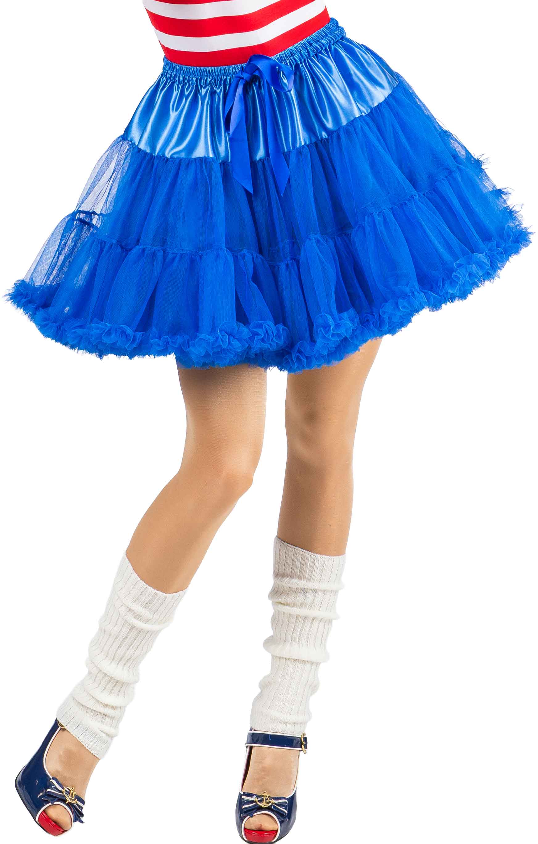 Tutu kurz mit Rüsche, blau