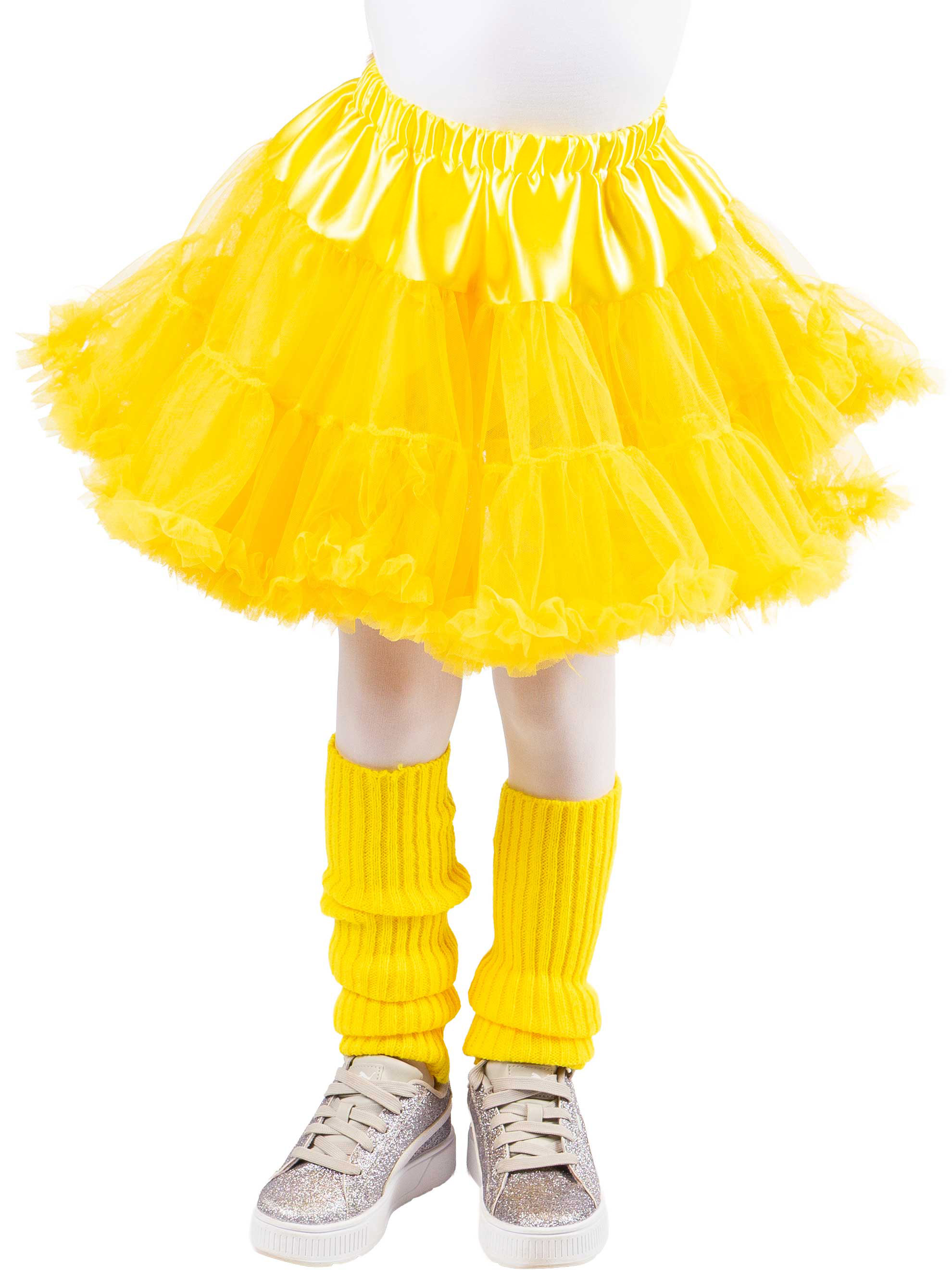 Children's petticoat with frills, yellow