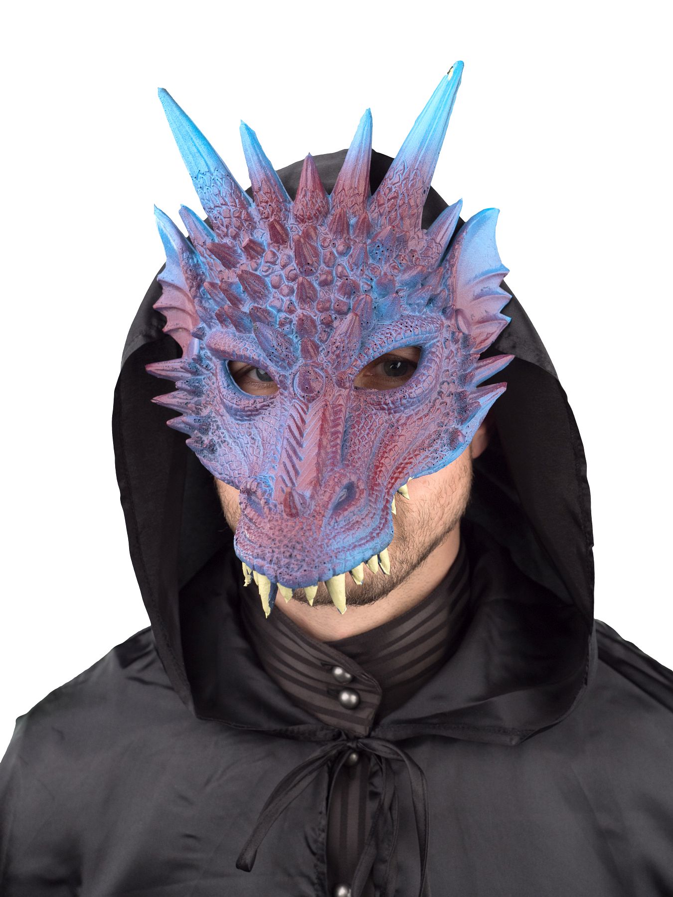Masque Dragon, bleu/violet