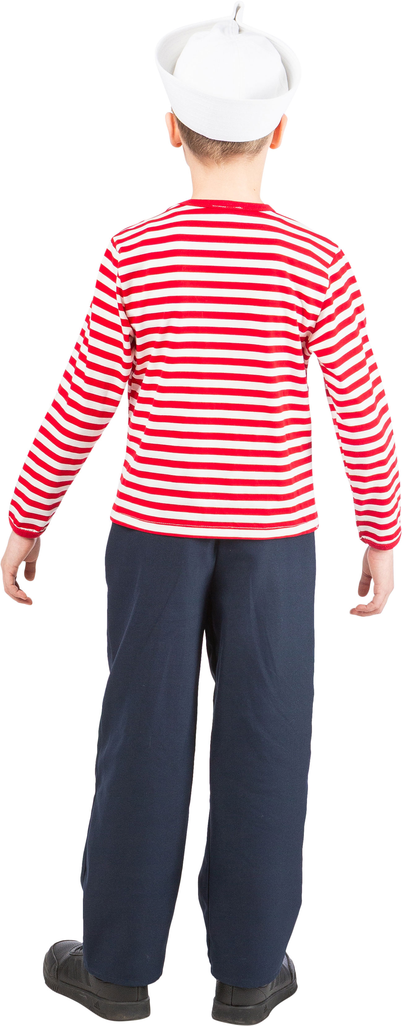 Pull rayé pour enfants, rouge