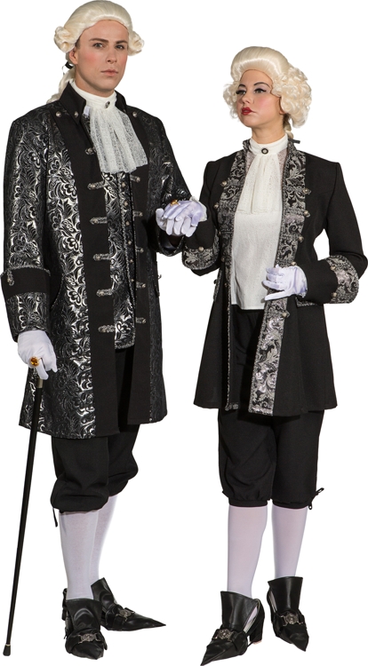 Brocade jacket, silver-black 