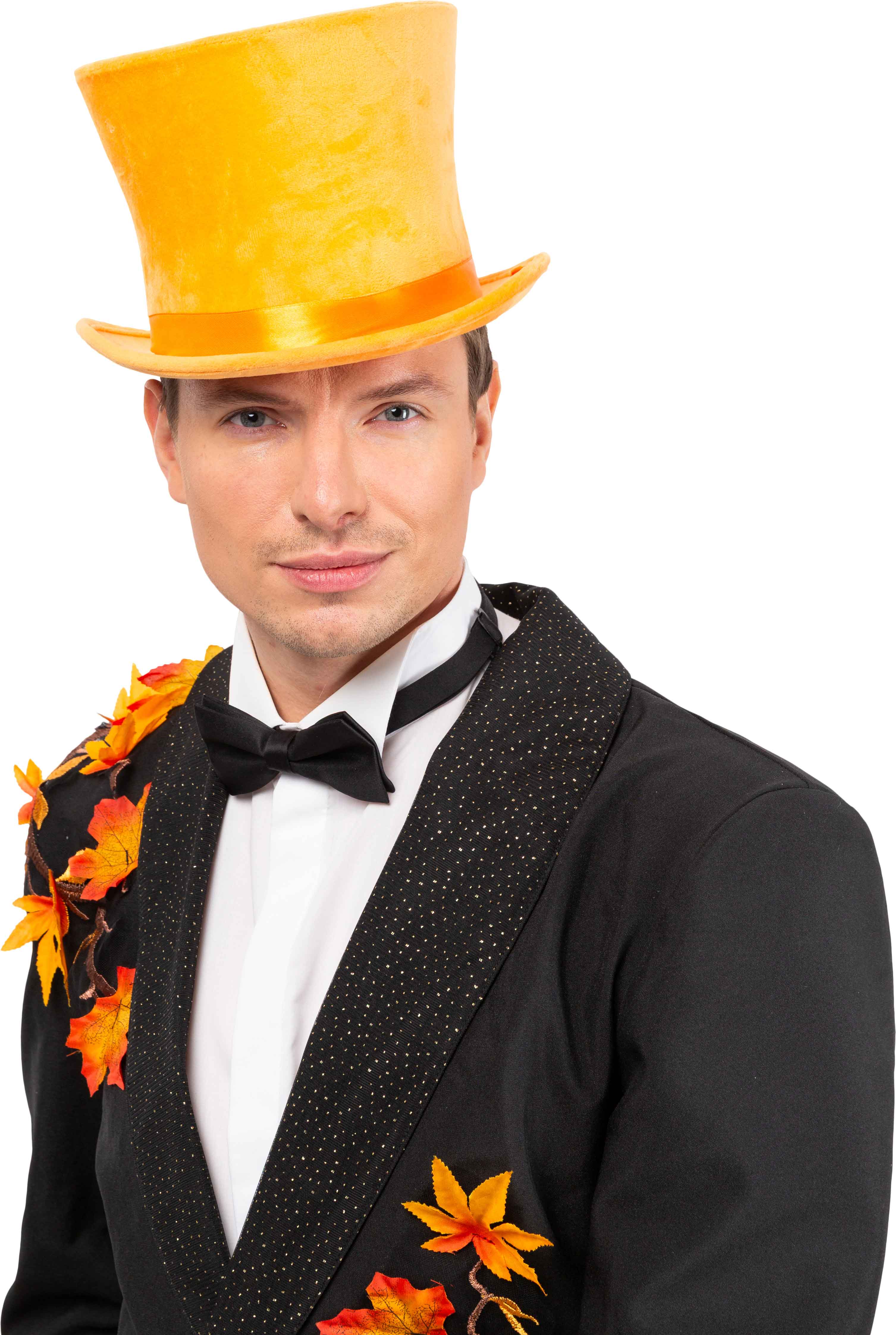 Zylinder Samt hoch, orange