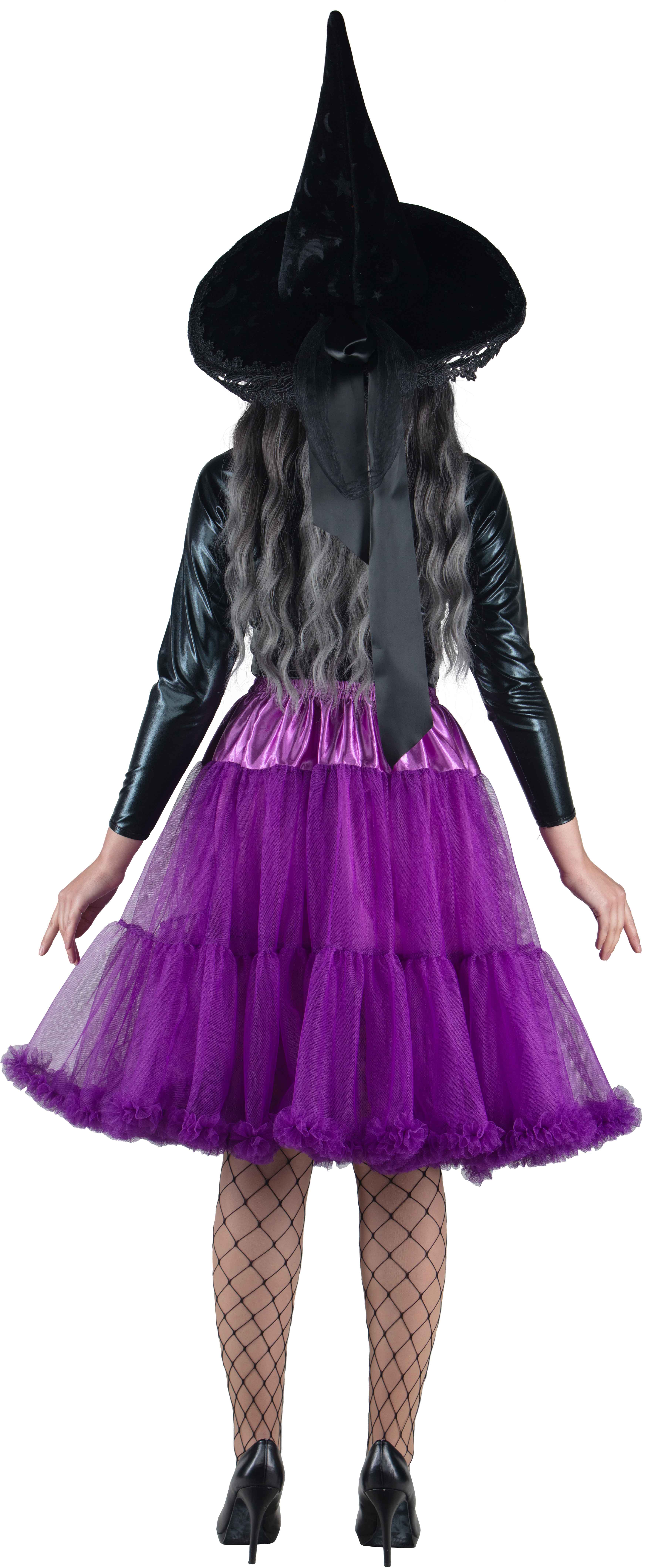 Long tutu with a frill, purple