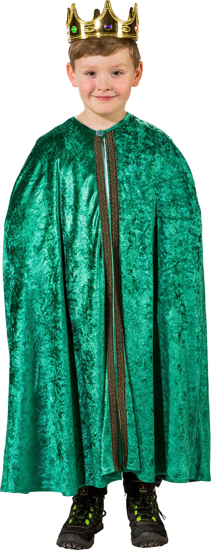 Caspar cape, green for children 