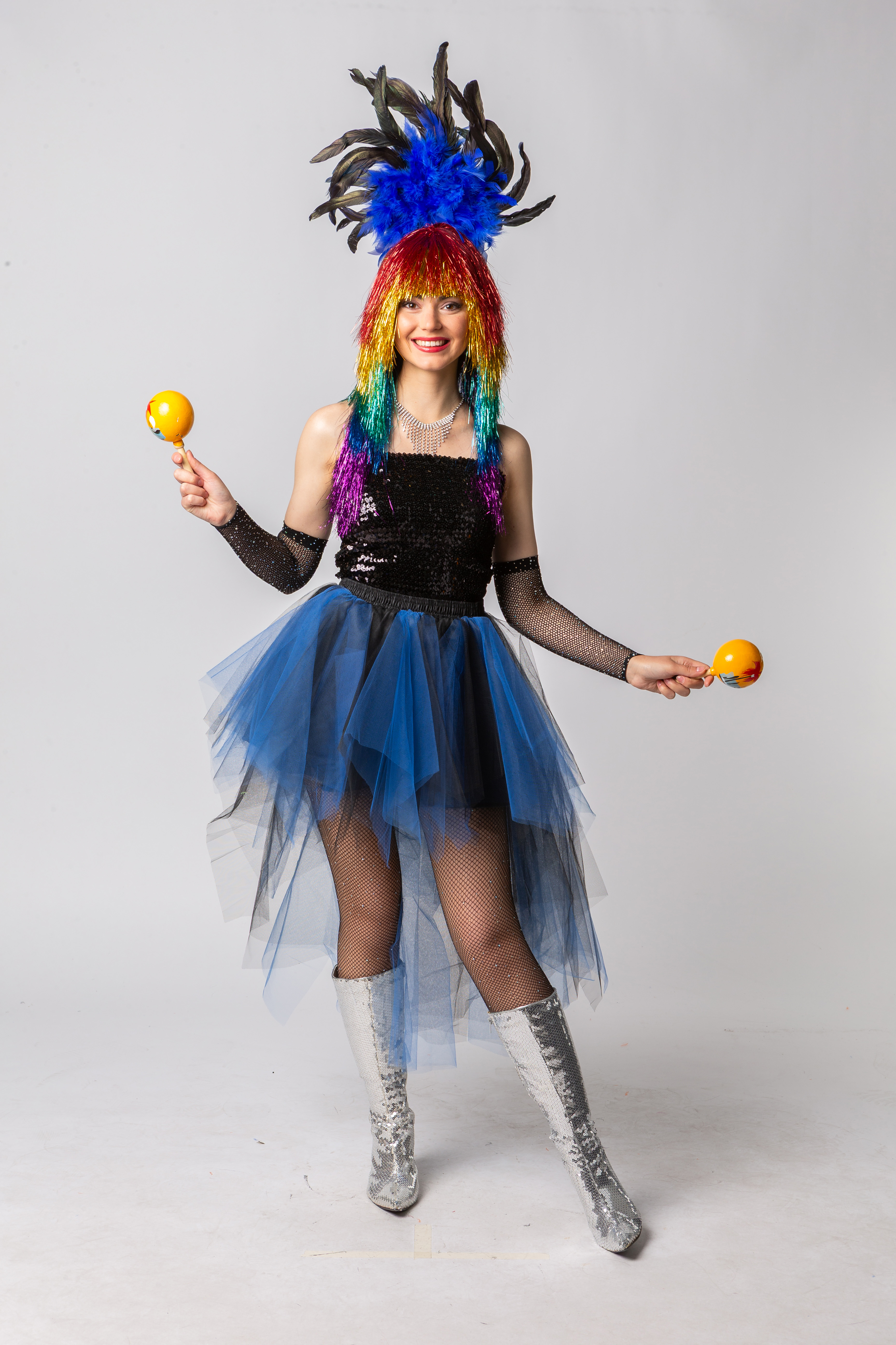 Tutu Vokuhila, blue/black