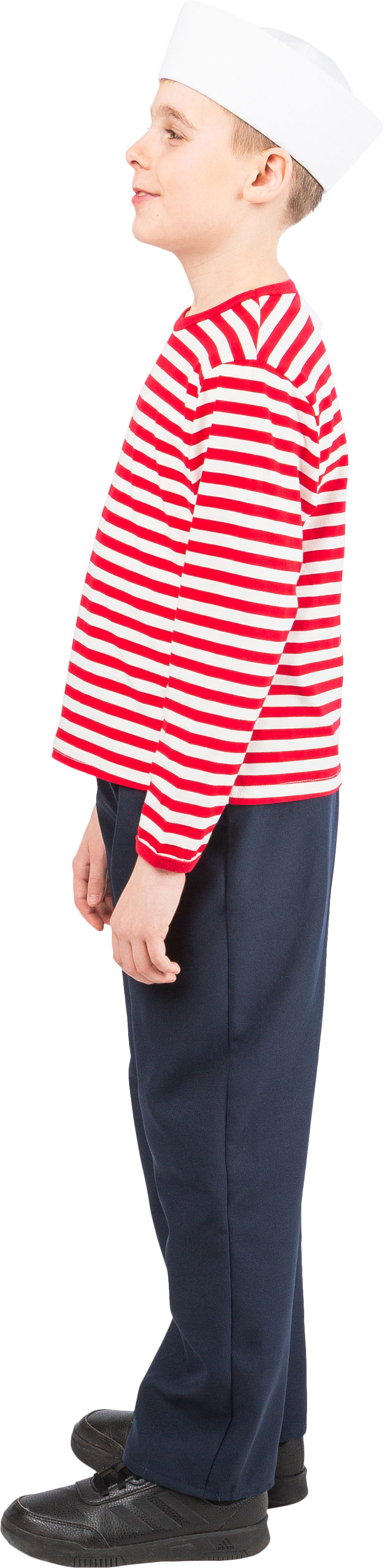 Pull rayé pour enfants, rouge