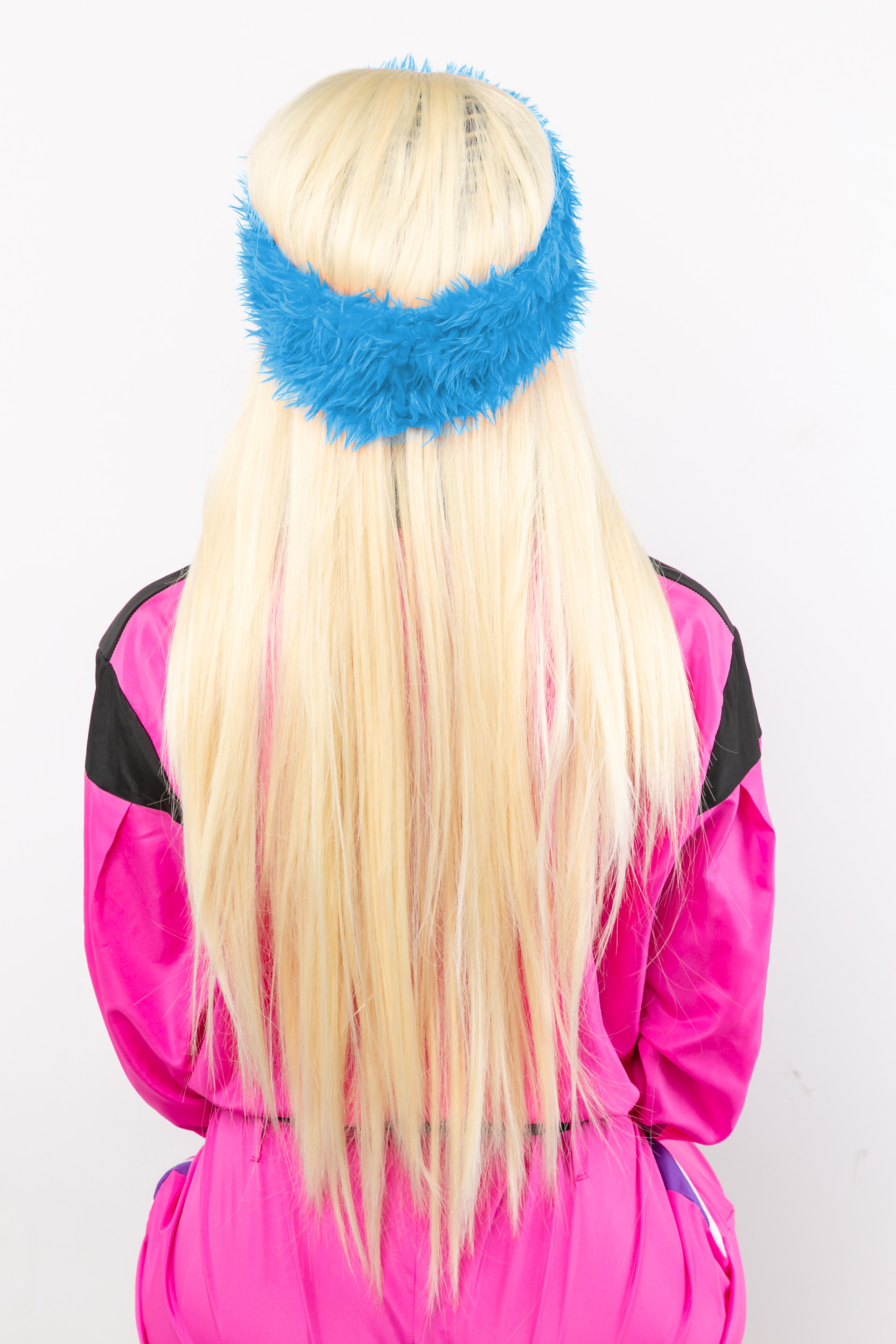 Headband fur, light blue 