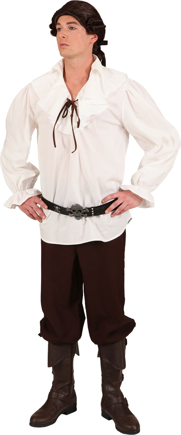 Blouse de pirate, blanc crème