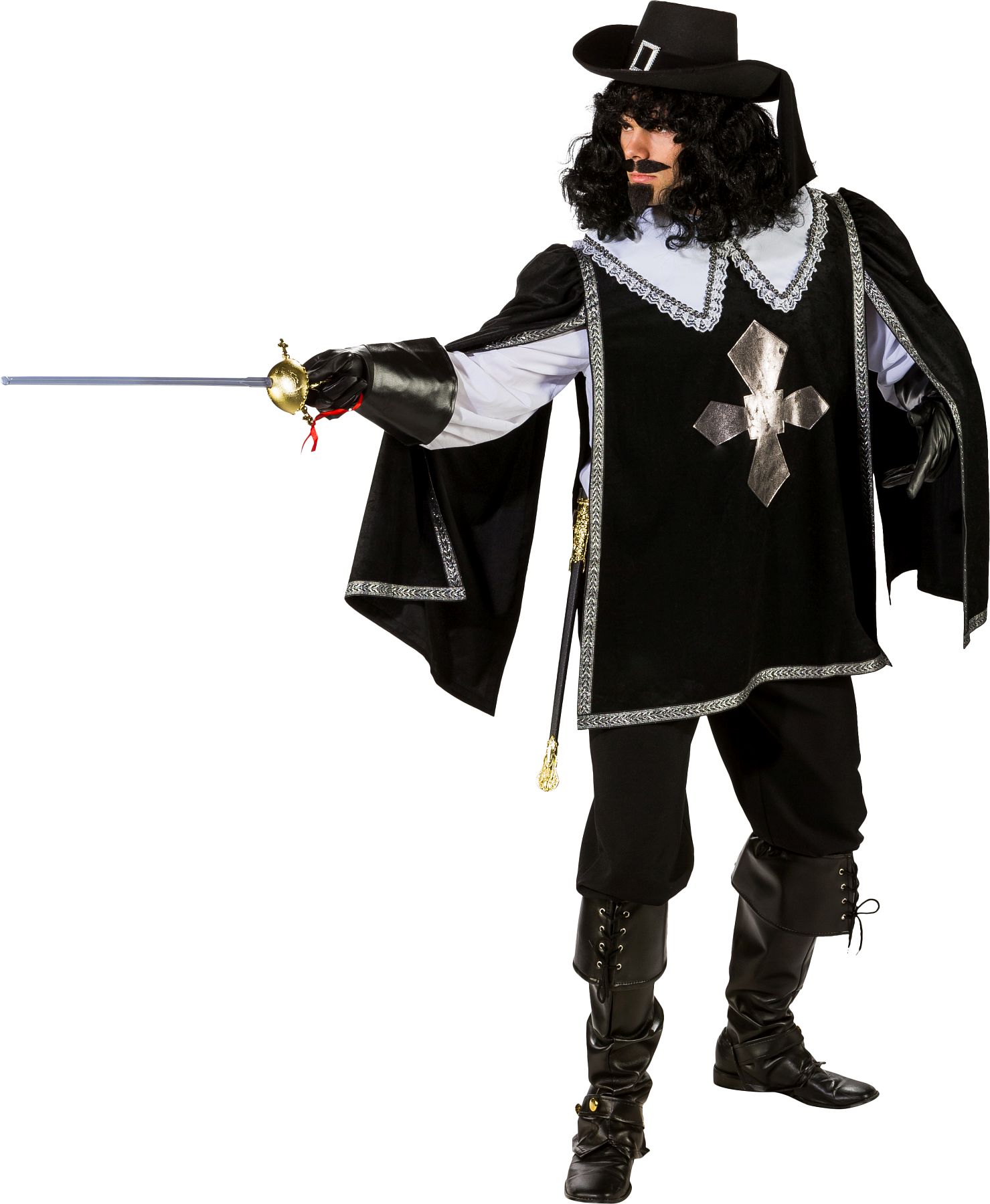 Musketeer Cape, black   